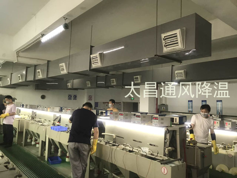 東莞某電鍍車間環(huán)?？照{(diào)降溫案例
